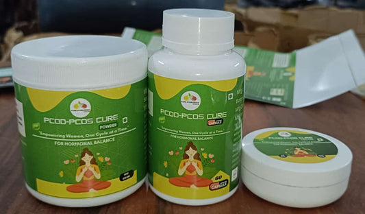 Pure Ayurvedica PCOD-PCOS Cure Kit include Powder (100gram) and 60 Capsule for Hormonal Balance